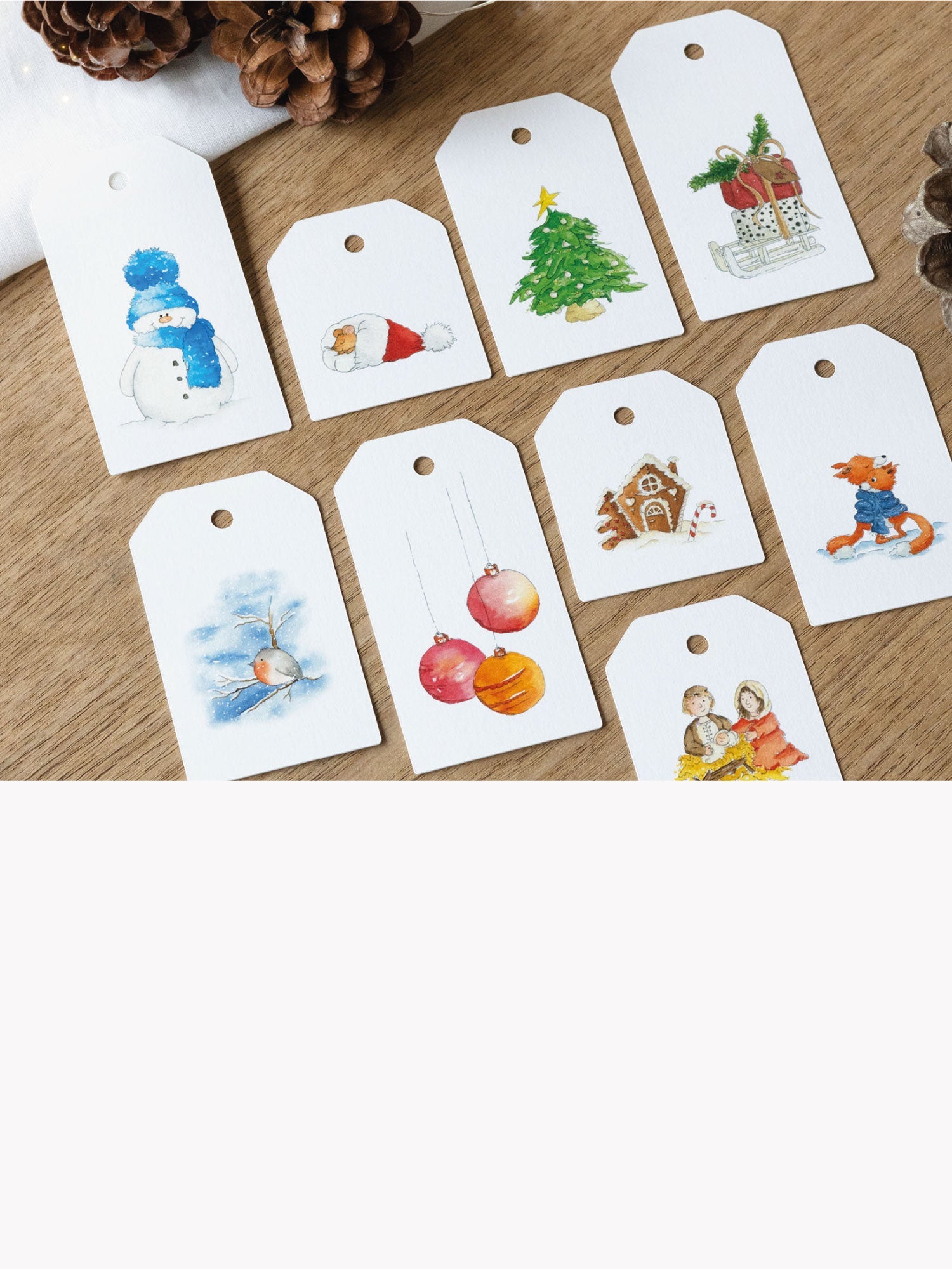 Kollektion Weihnachten Weihnachtskarten-Adventskalender-Aufkleber Anhaenger Bastelsets Funkenbunt