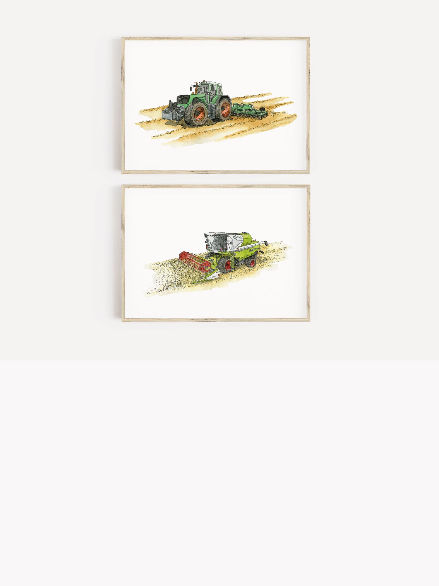 Kollektion Digitale Fahrzeug Poster Bagger Traktor Baustelle Bauernhof Bilder Download Funkenbunt