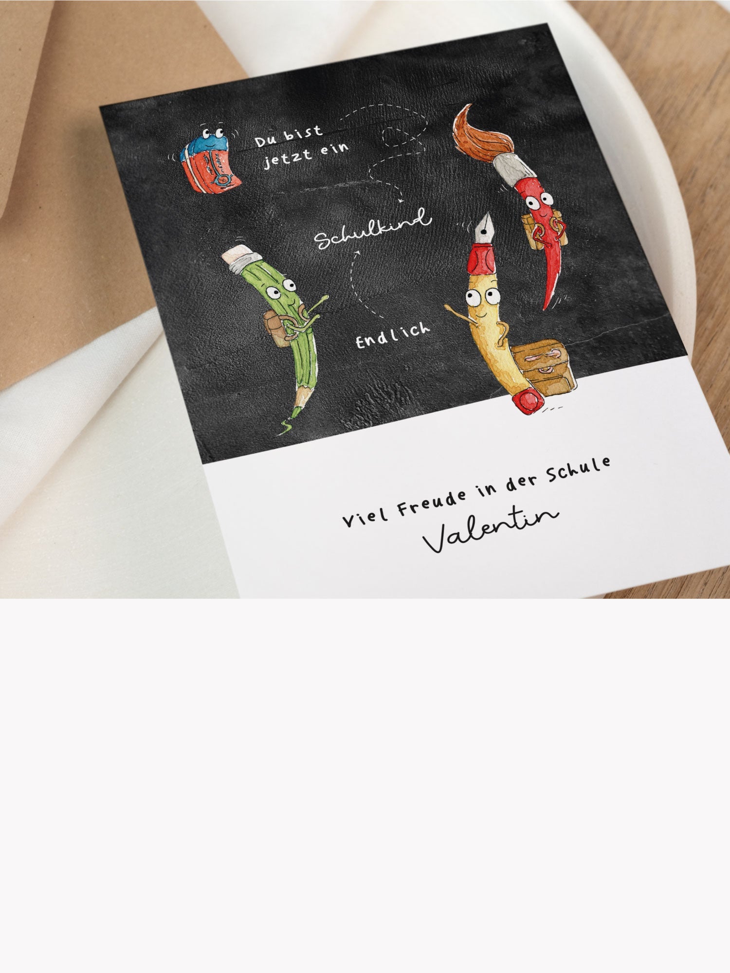 Kollektion Schule Einschulung Abschiedsgeschenke Karten Abschluss Abitur Funkenbunt