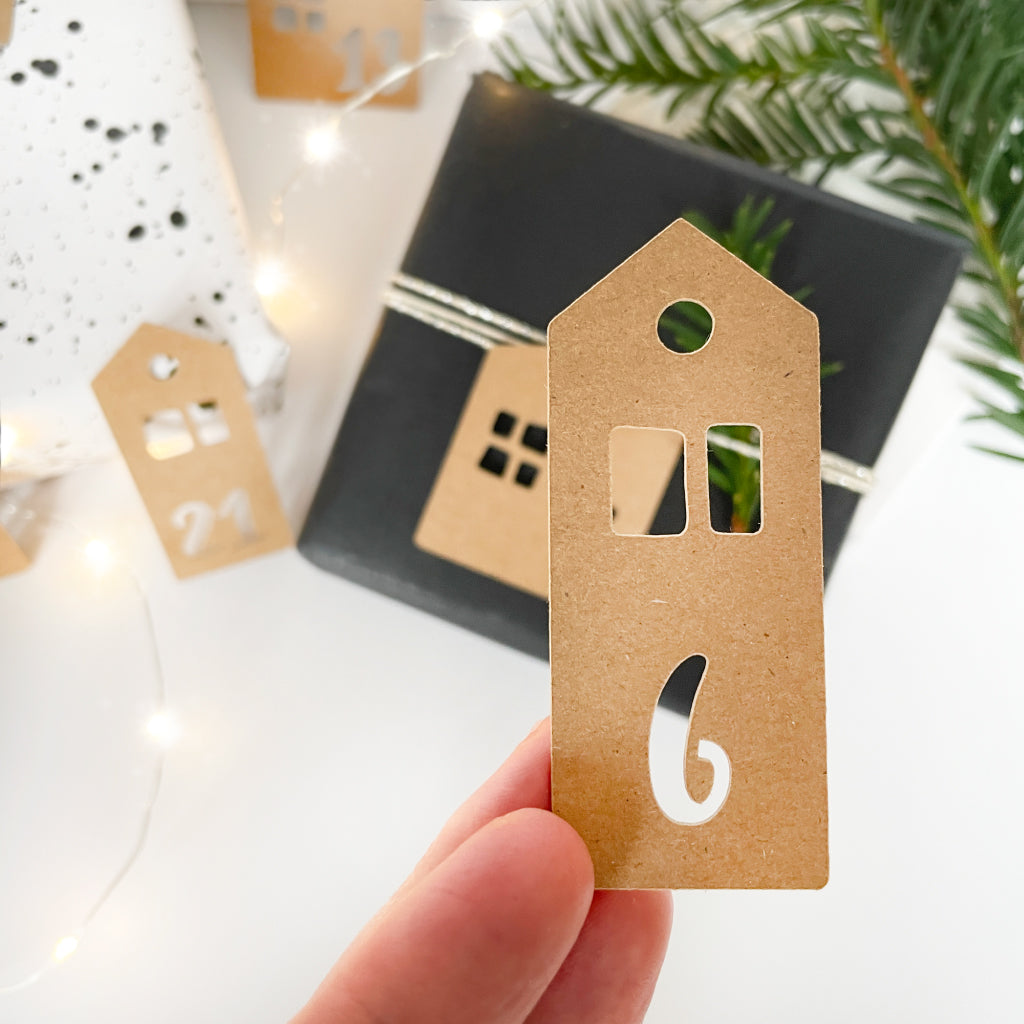 Adventskalender Anhänger zum selbst Basteln und Befüllen