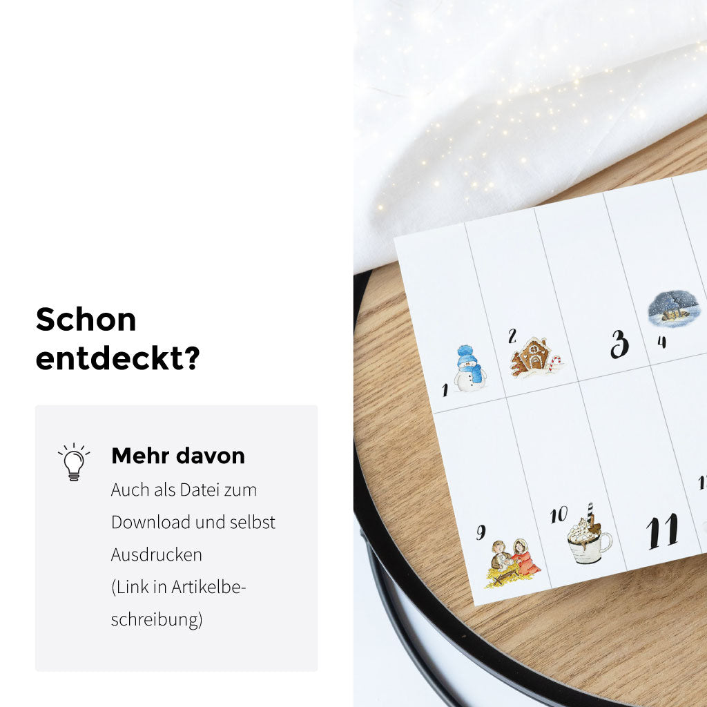Auch als digitale Bastelvorlage zum selbst Ausdrucken und Ausschneiden