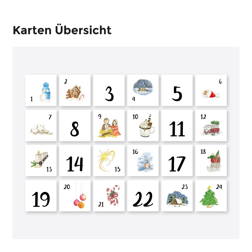 Übersicht der 24 Karten