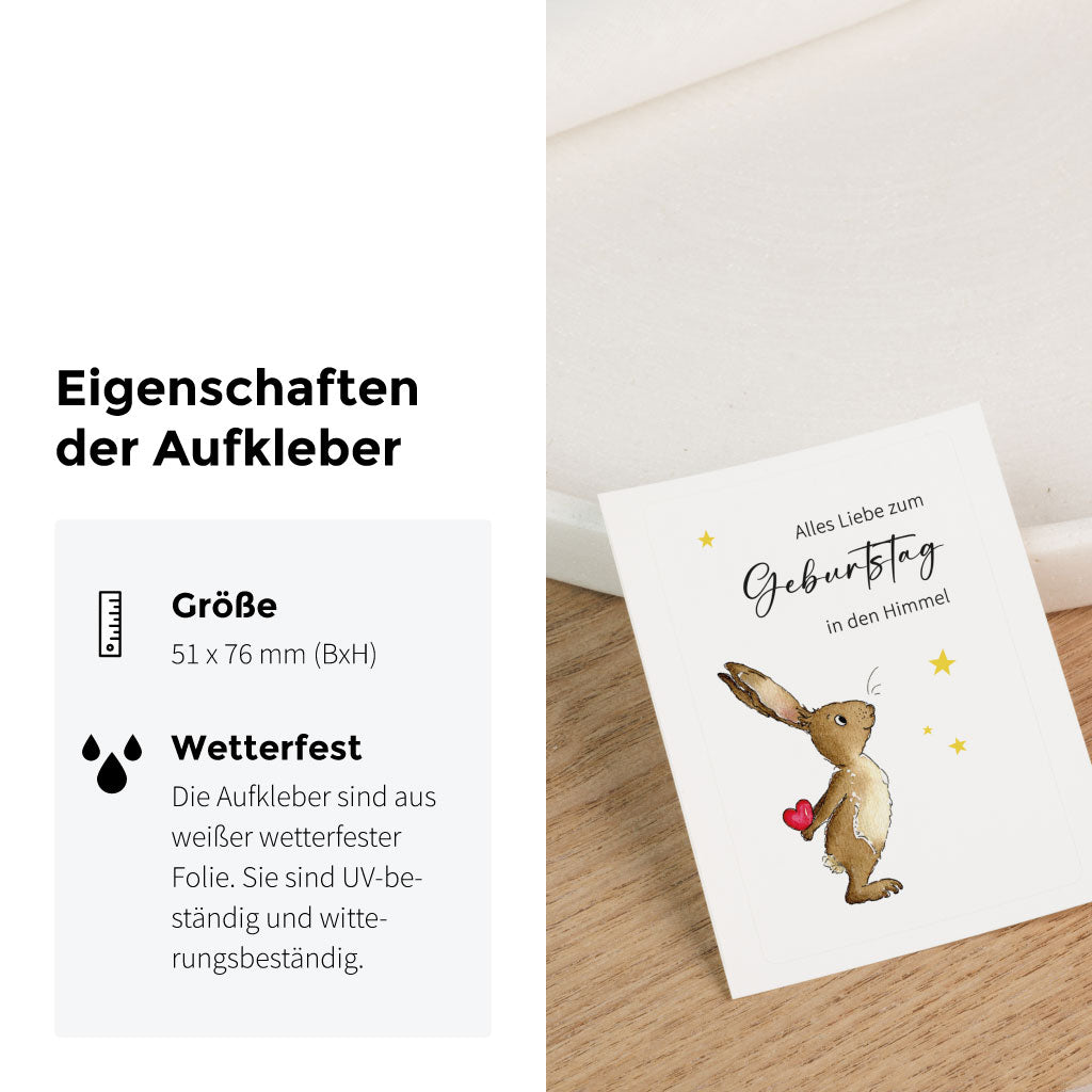 Wetterfester bedruckter Folienaufkleber