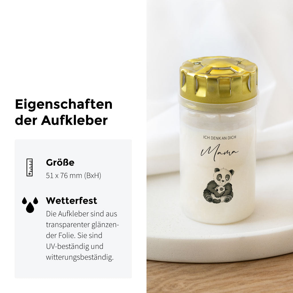 Wetterfeste transparente Folienaufkleber