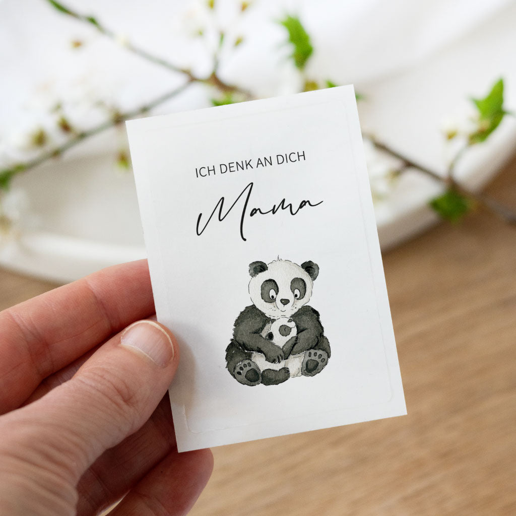 Kleiner Panda Bär kuschelt mit großem Bären