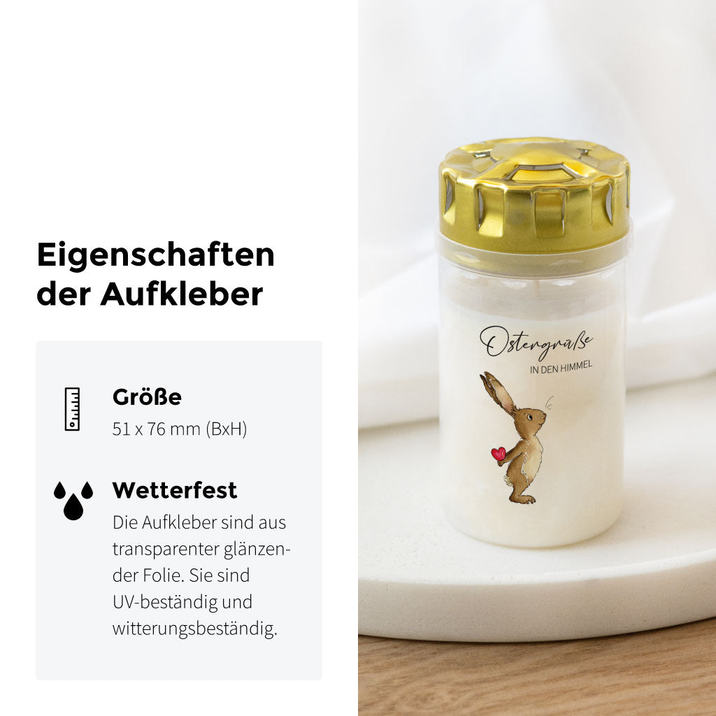Transparenter wetterfester Folienaufkleber