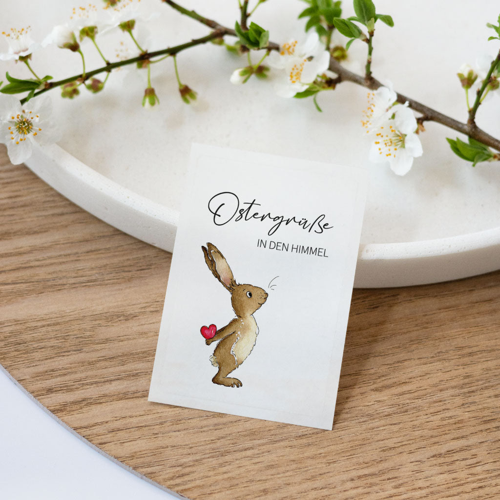 Transparenter Oster Sticker für Grablicht