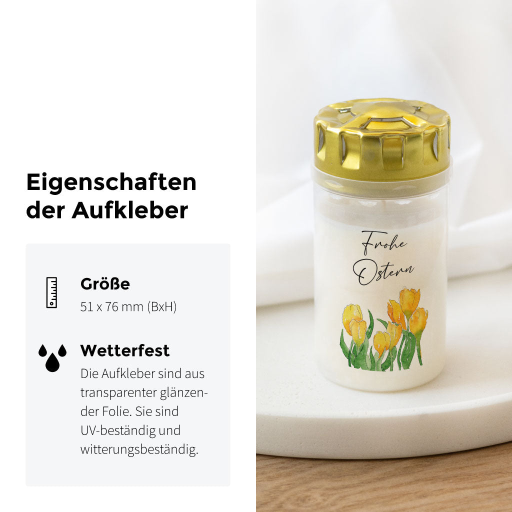 Transparenter wetterfester Folienaufkleber