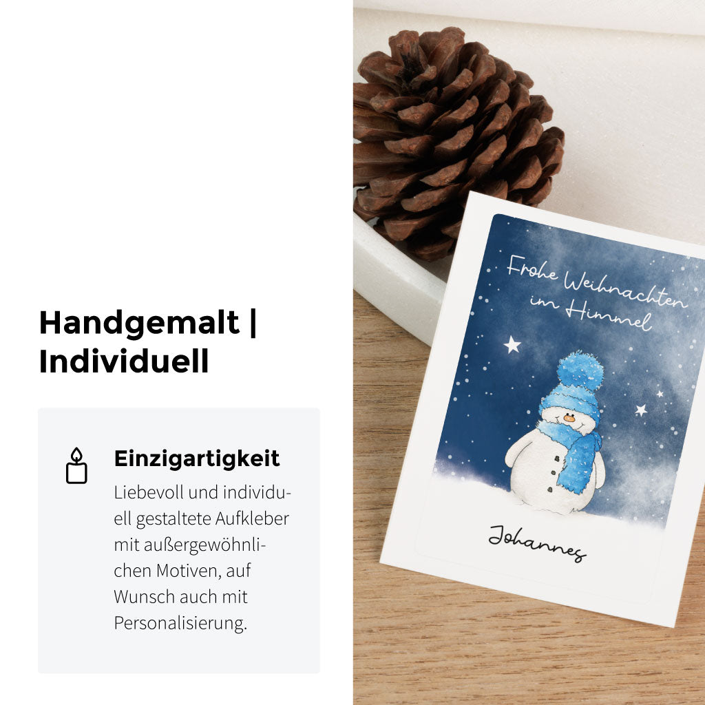Auf Wunsch mit personalisiertem Name