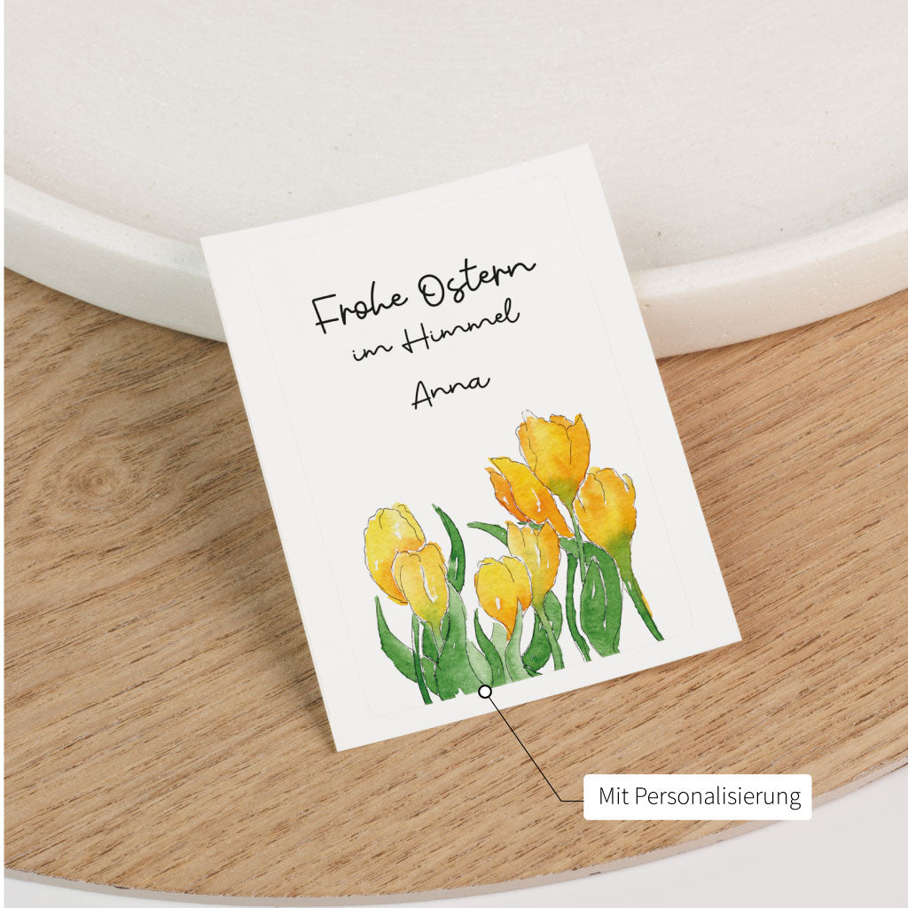 Sticker Grablicht Frühling mit Namen