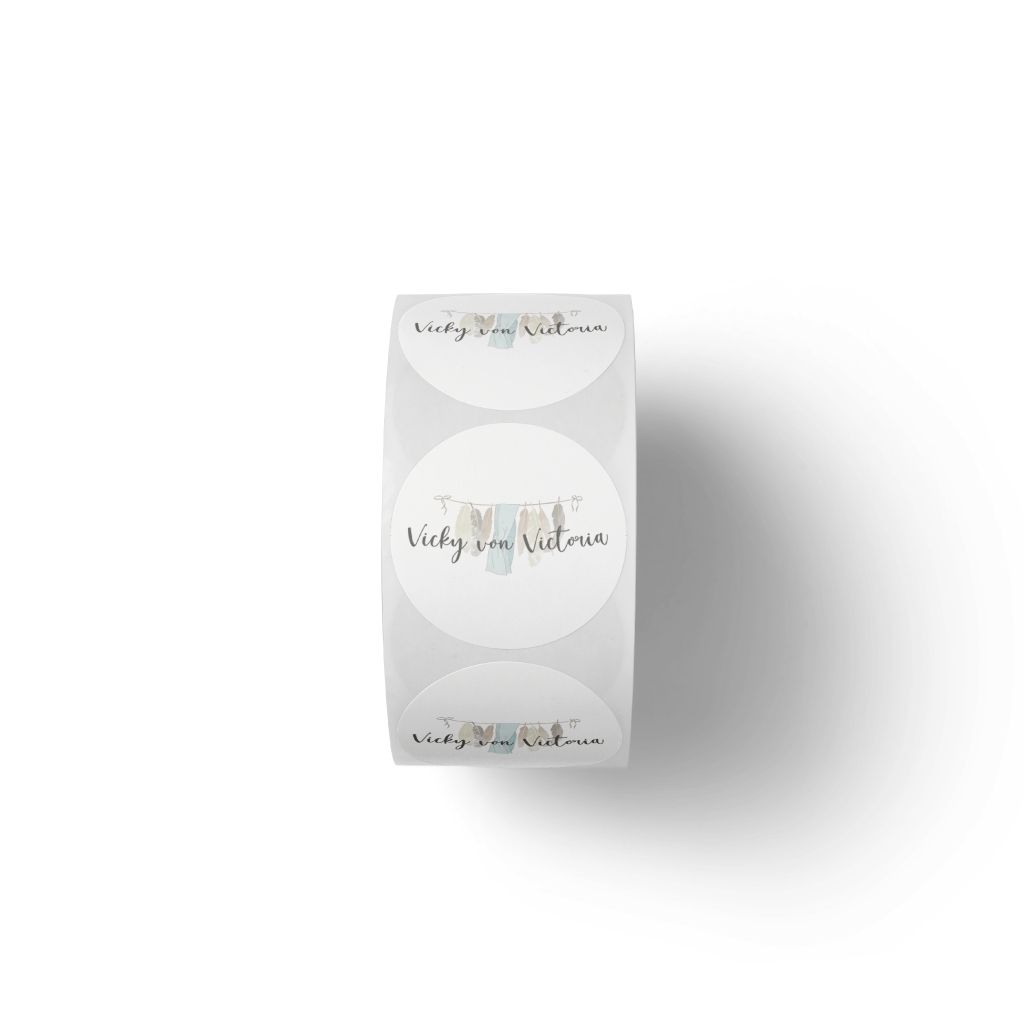 Aufkleber Referenzen Funkenbunt Marketing Material Grafikdesign Vicky von Victoria