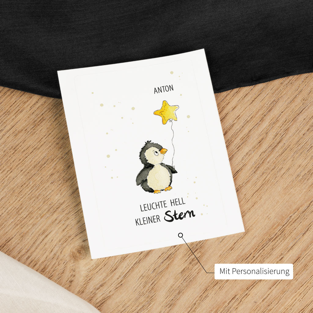 Sticker mit Name und Motiv