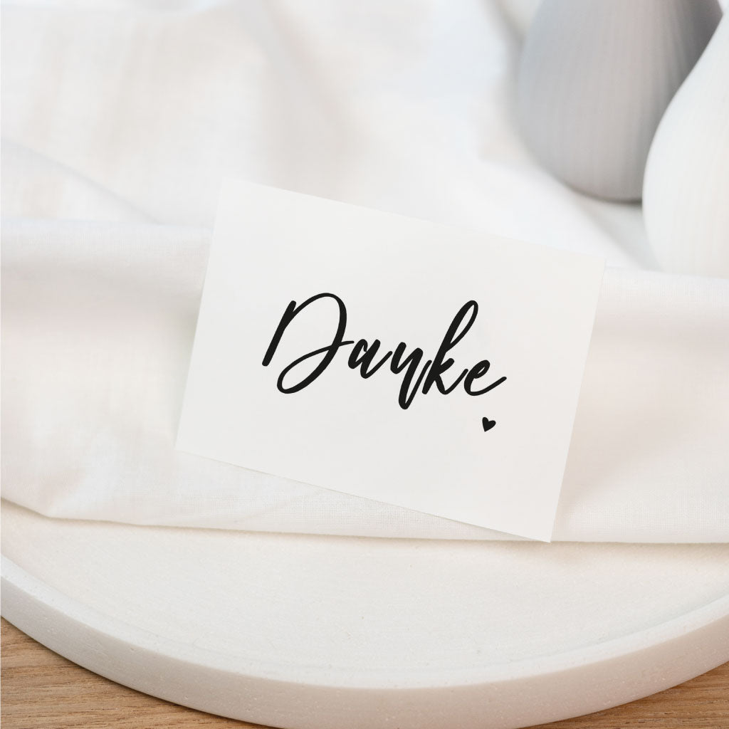 Karte zum Danke sagen