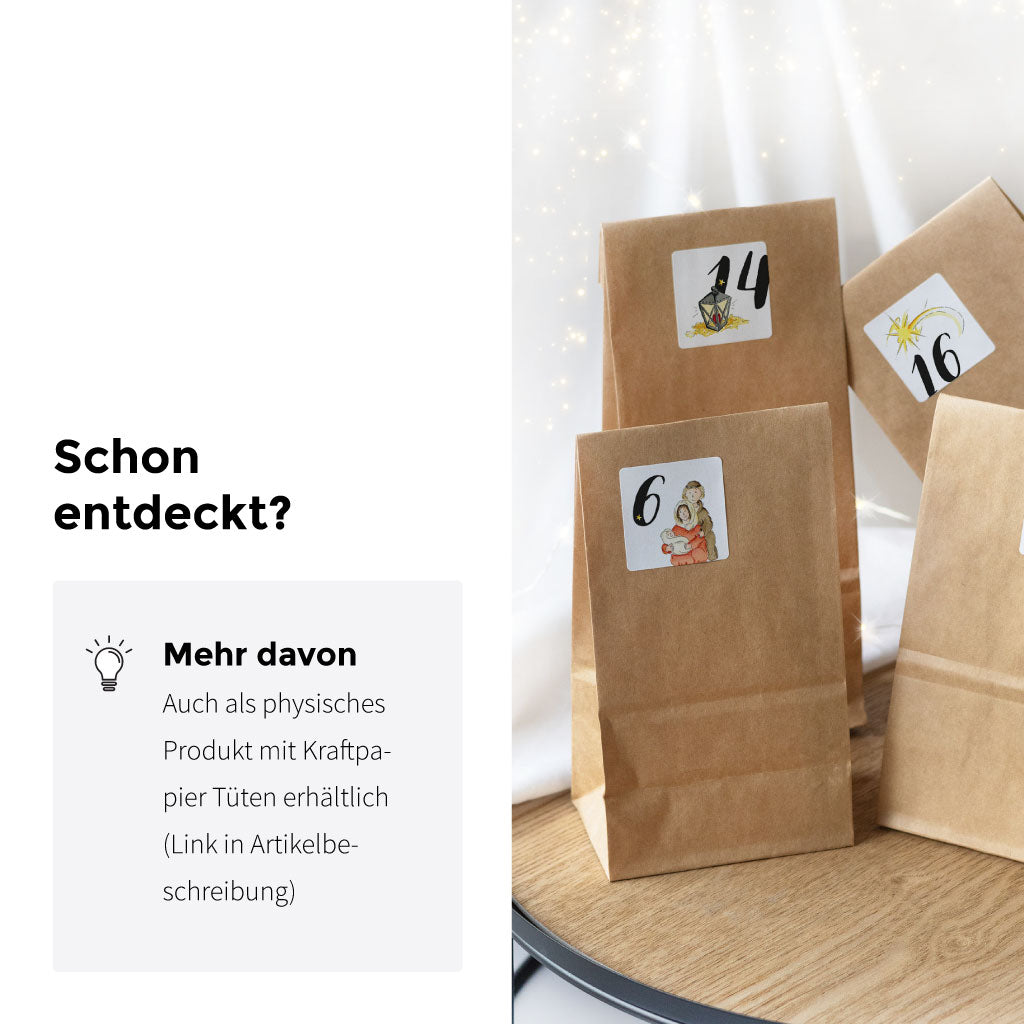 Auch als physisches Produkt mit Blockbodenbeuteln erhältlich