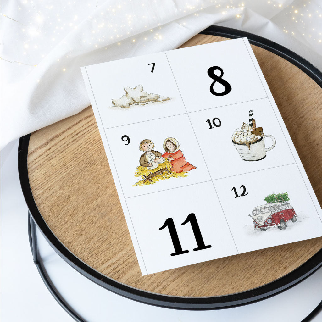 Eine Seite der Datei ausgedruckt auf Deko