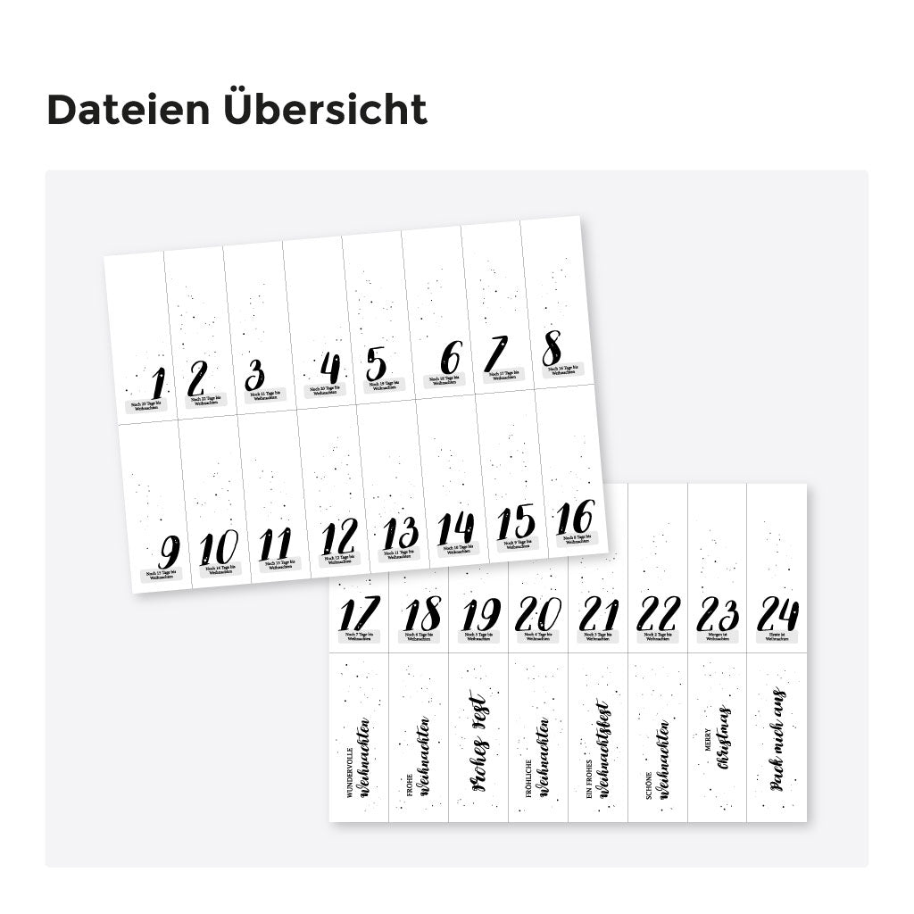 Übersicht der PDF Dateien
