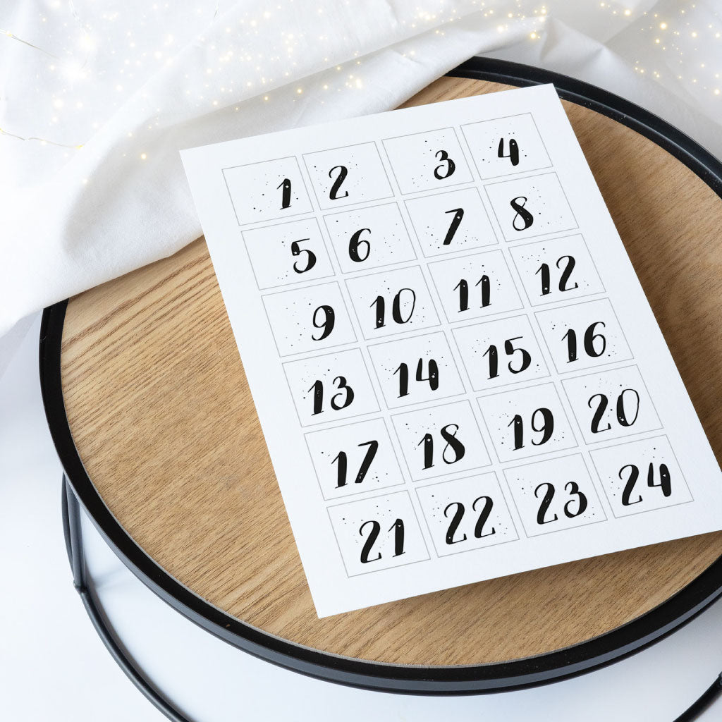 Download Bastelvorlage für DIY Adventskalender