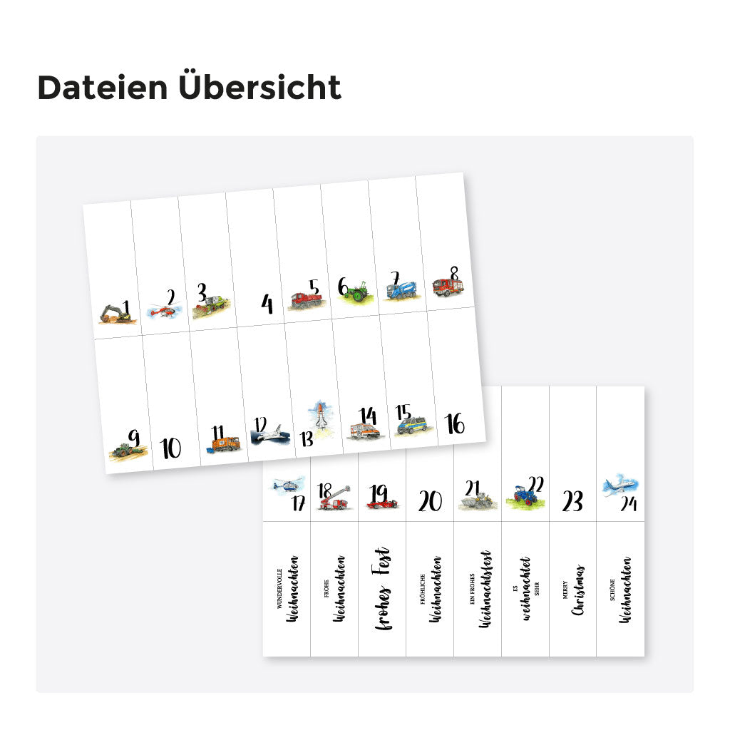 Übersicht der beiden PDF Dateien