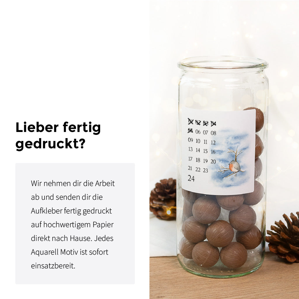 Auch als fertig gedruckte Aufkleber im Set im Shop erhältlich