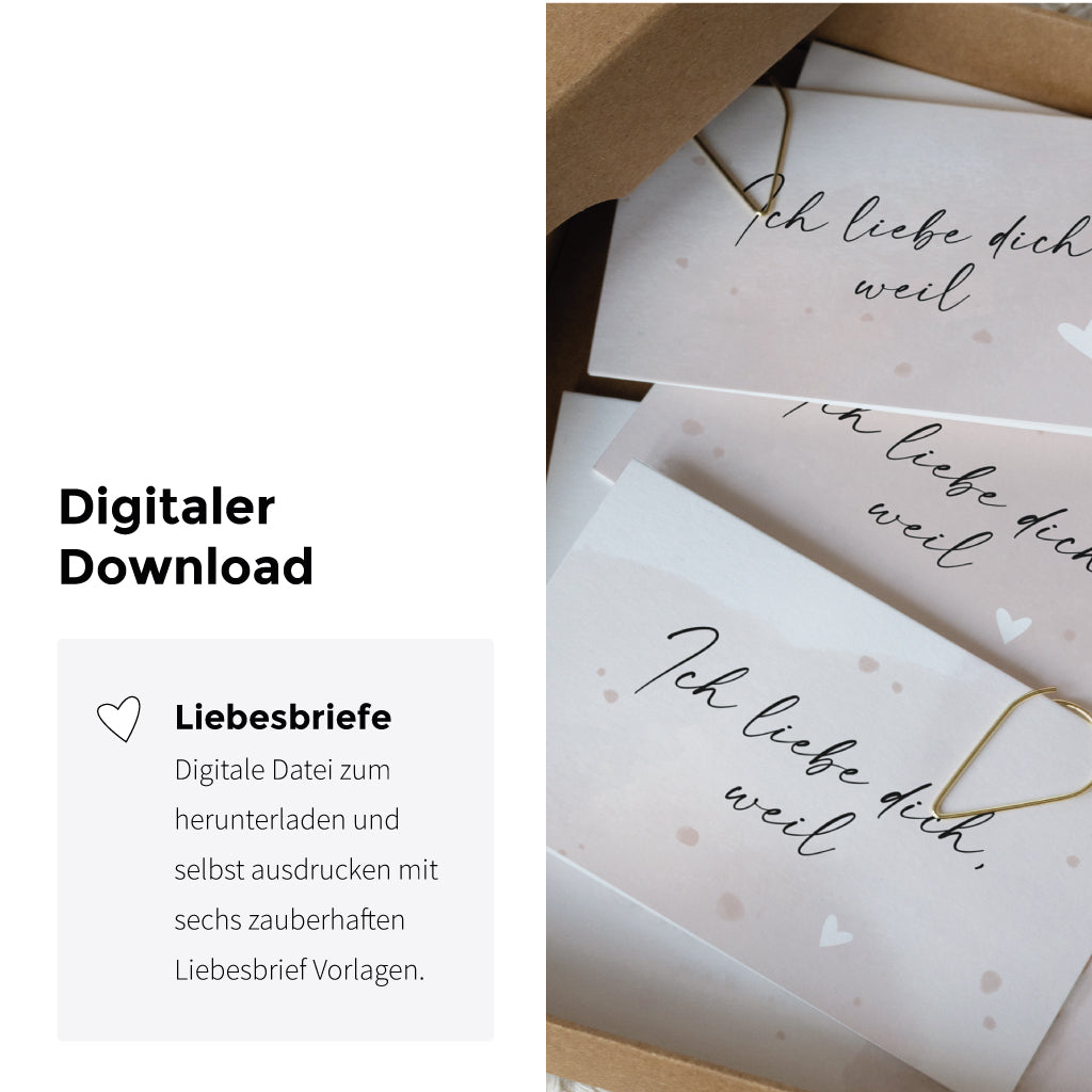 Digitaler Download mit sechs liebevoll gestalteten Mini-Klappkarten zum Selbstbeschriften – perfekt als Geschenk zum Valentinstag oder Hochzeitstag.