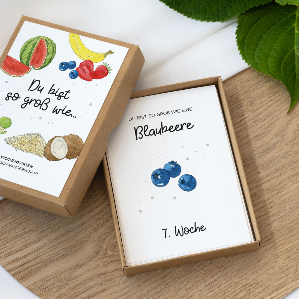 Wochenkarten als Geschenk werdende Mamas