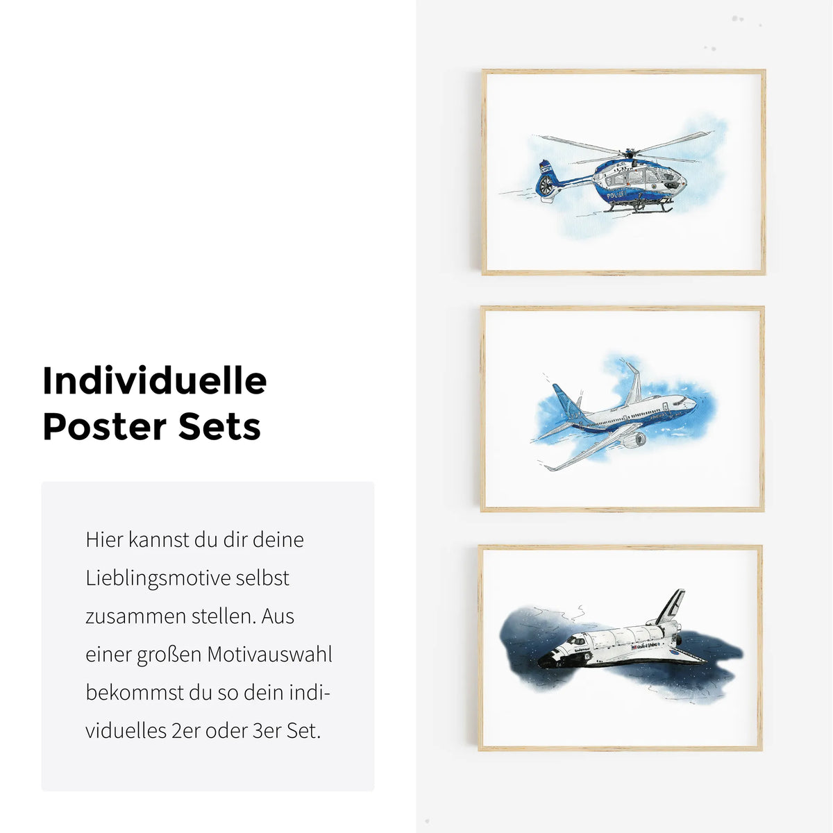 Fahrzeug Poster Sets - Bundle zum selbst zusammenstellen