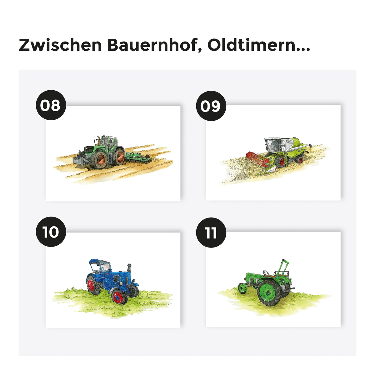 Fahrzeug Poster Sets - Bundle zum selbst zusammenstellen