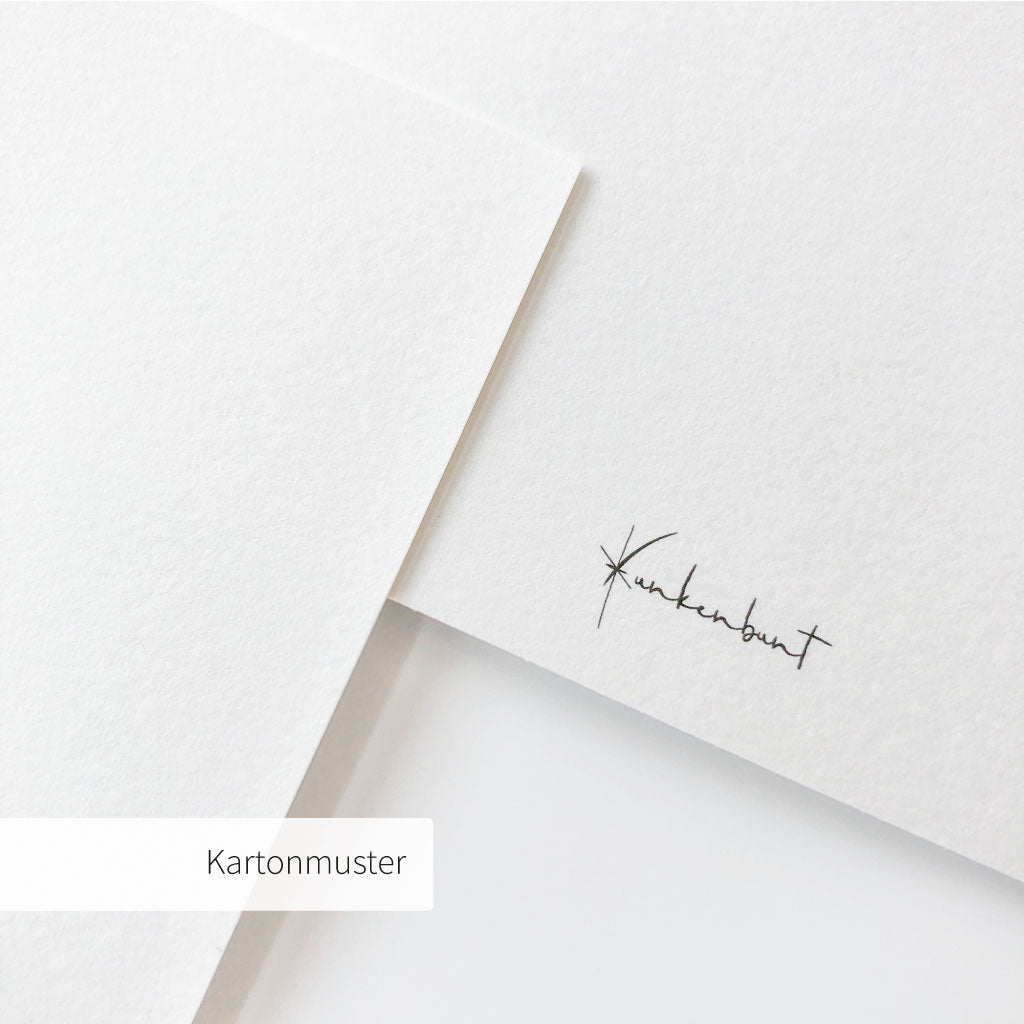 Funkenbunt Postkarten Karton mit strukturierter Oberfläche