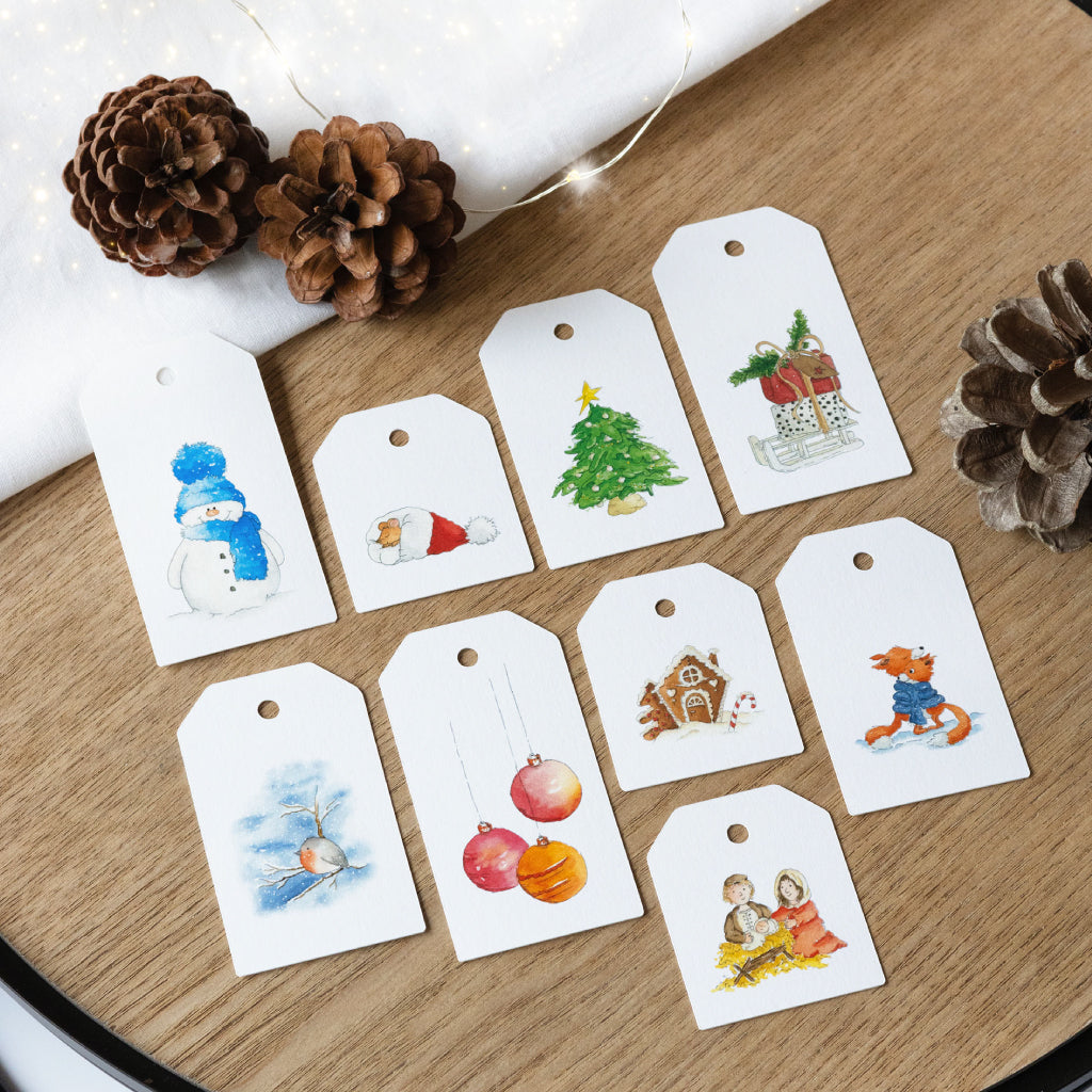 Freebie Download Digitale Geschenkanhänger Weihnachten