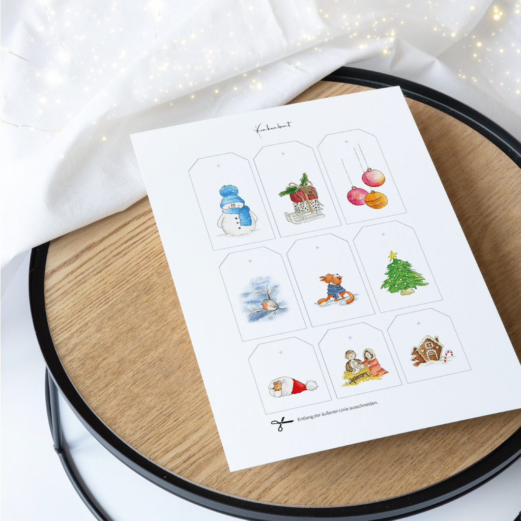 Gratis Download digitale Datei Weihnachtsanhänger