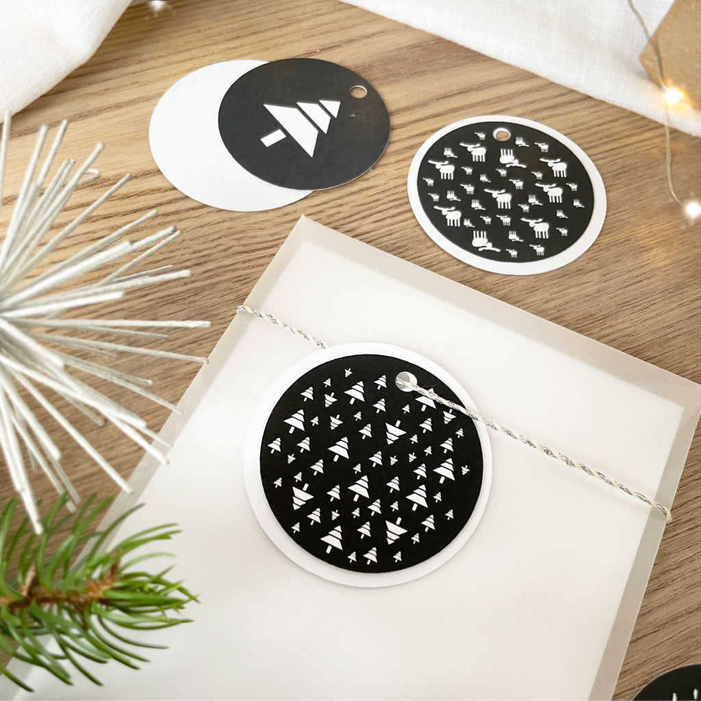 Geschenkanhänger Weihnachten mit Tannenbaum Symbol