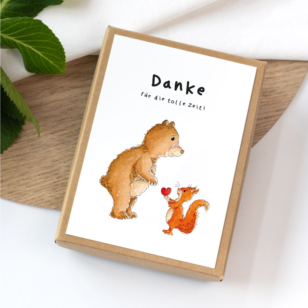 Geschenkbox für den Kindergarten Abschied "Danke für die tolle Zeit"