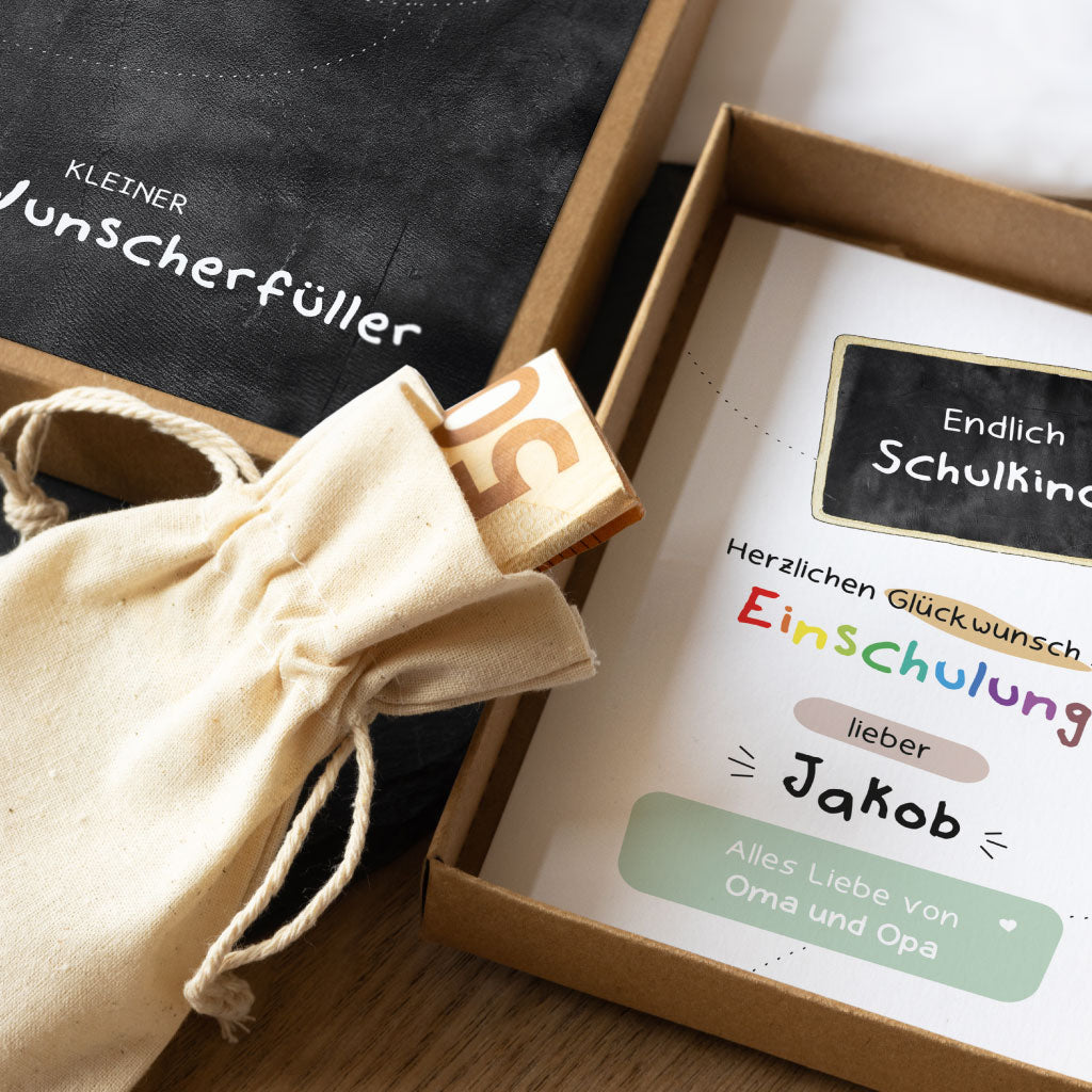 Baumwollbeutel für Geldscheine oder Gutscheine oder Süßigkeiten