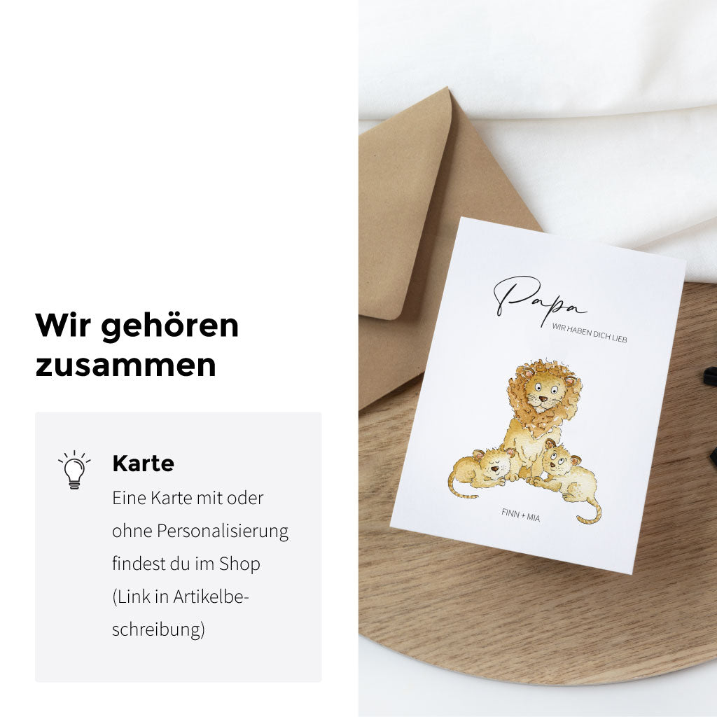 Das Motiv gibt es auch auf einer Karte zum Vatertag