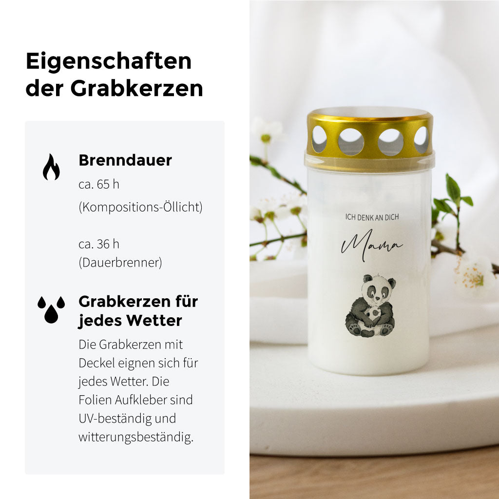 Brenndauer und Wetterfestigkeit der Friedhofskerzen