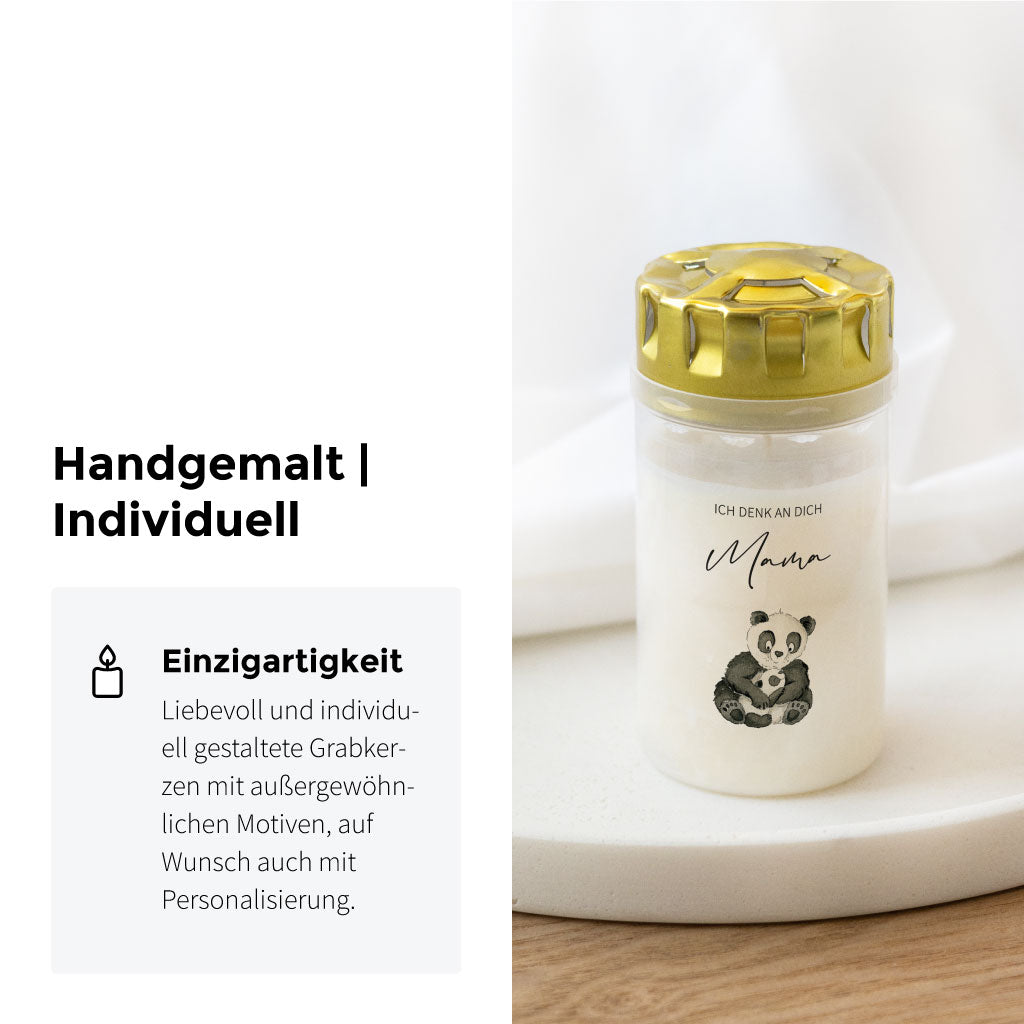 Handgemaltes Aquarell Motiv mit zwei Pandas