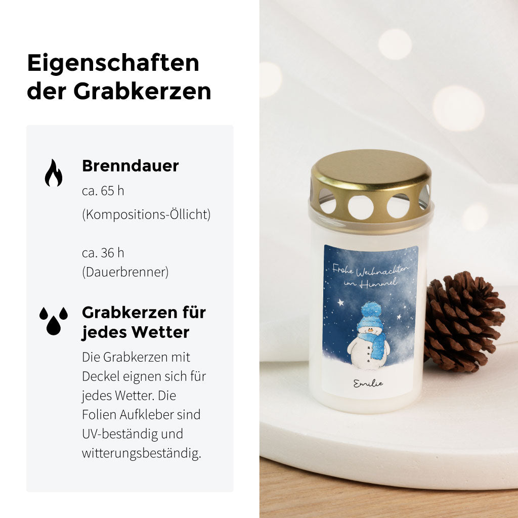 Eigenschaften der Funkenbunt Grabkerzen: Brenndauer und Wetterfestigkeit