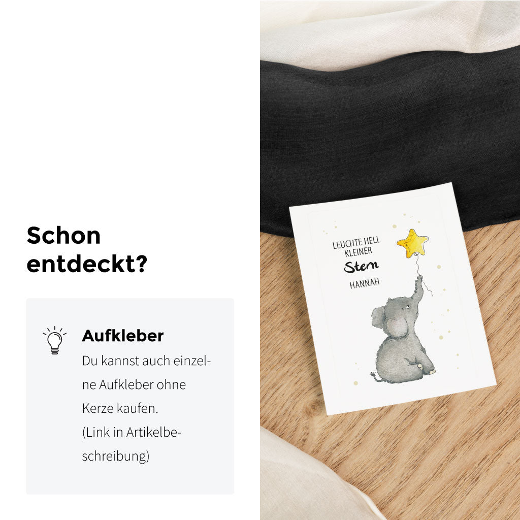 Es sind auch einzelne Aufkleber erhältlich