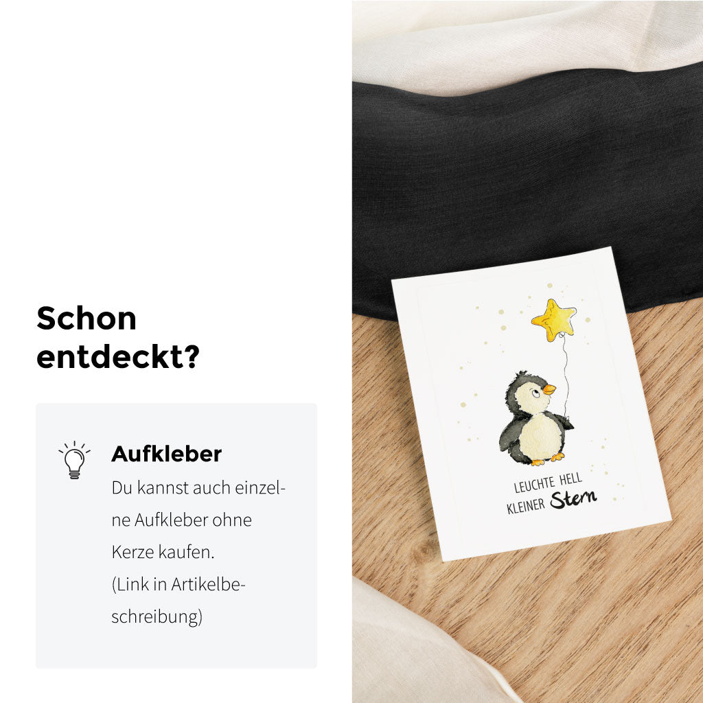 Es sind auch einzelne Aufkleber erhältlich