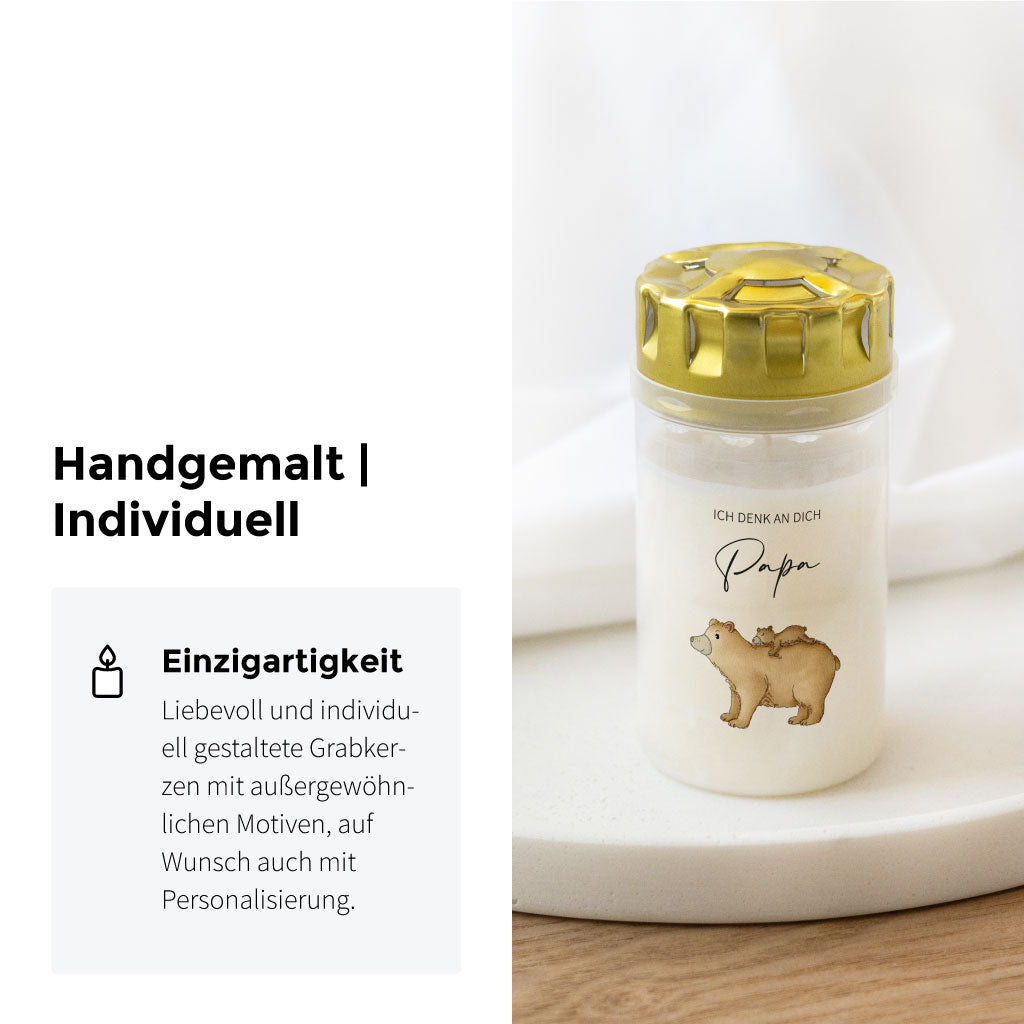 Handgemaltes Aquarell Motiv mit zwei Bären
