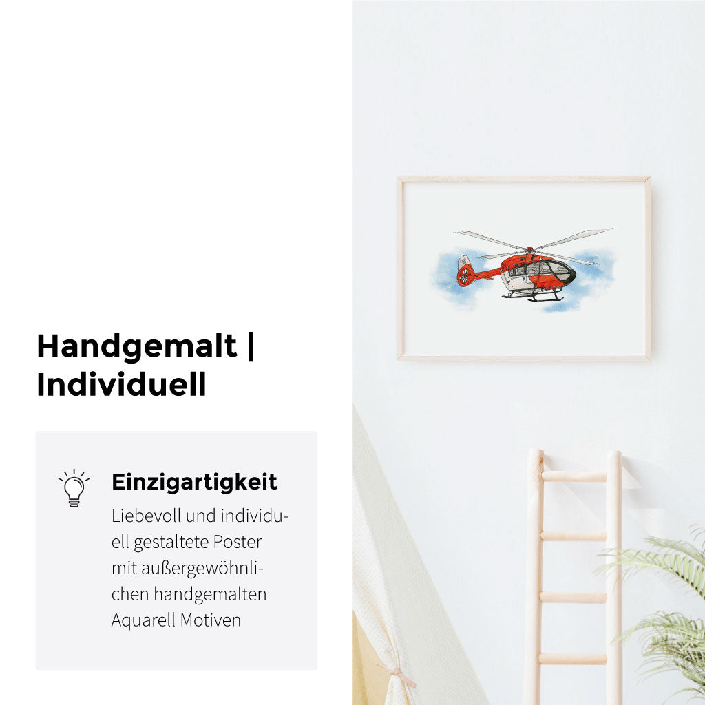 Handgemaltes Aquarell Bild