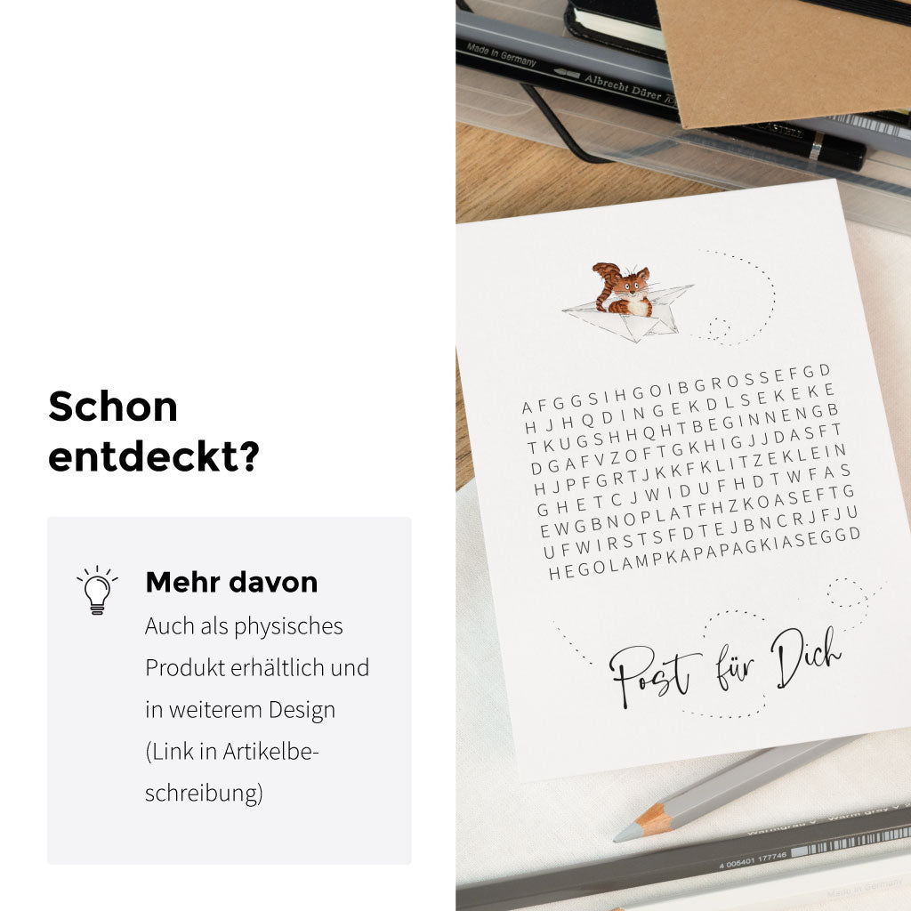 Auch als physisches Produkt und in weiterem Design