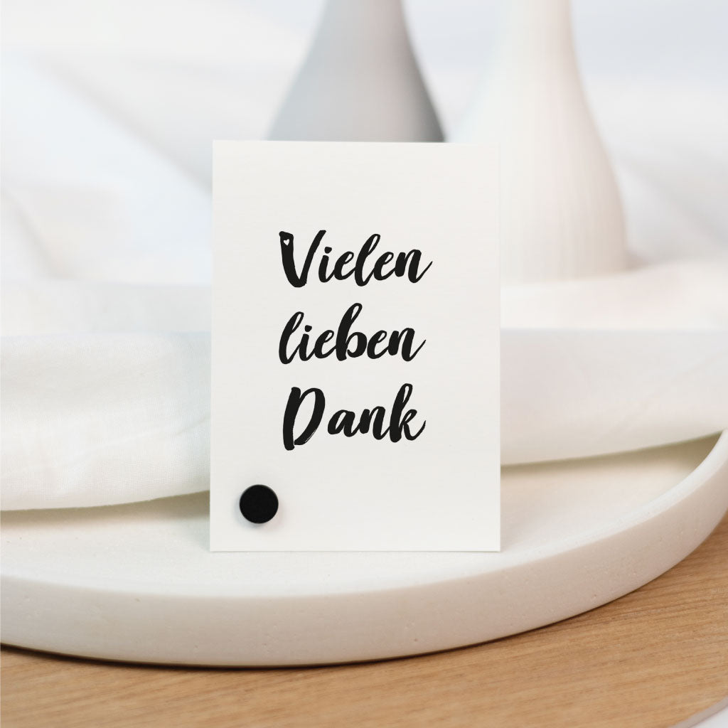 Danke Kärtchen zum Verschenken oder Verpacken
