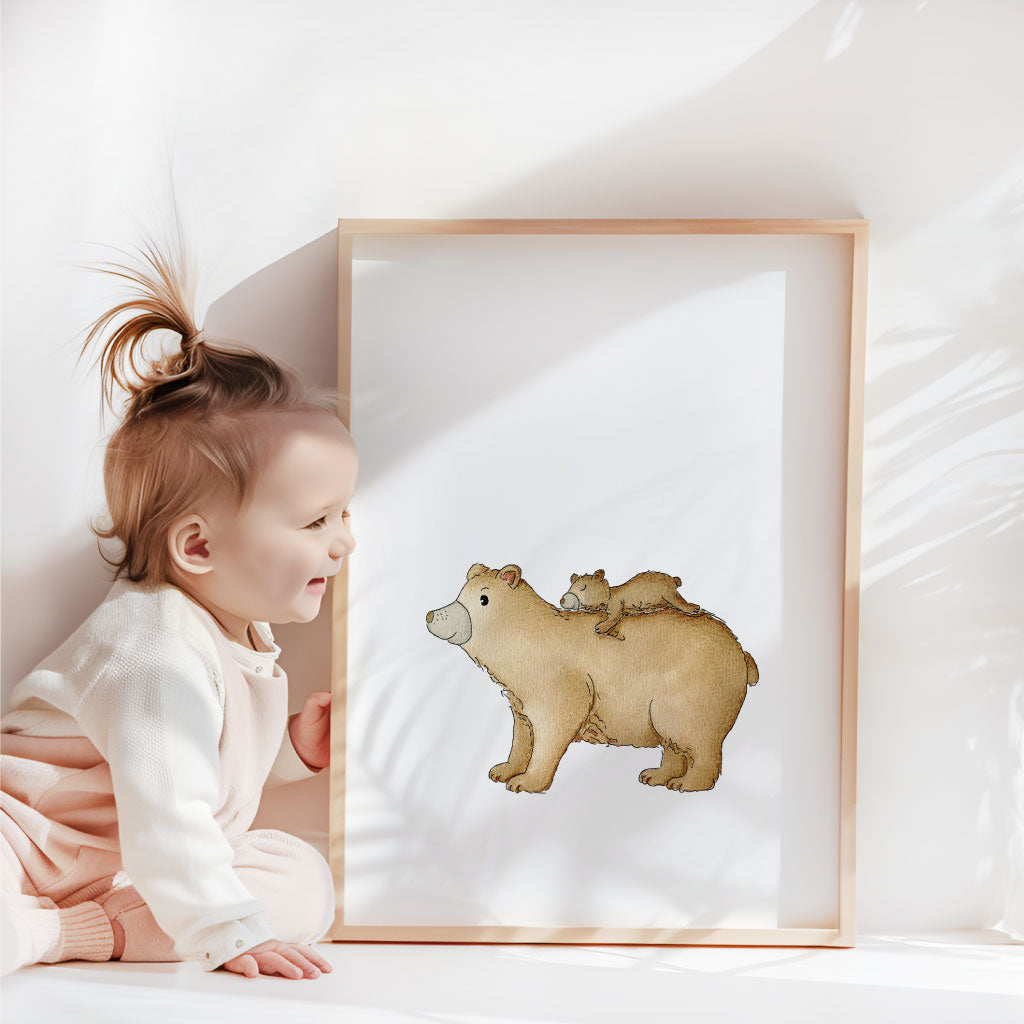 Kinderbild mit Bären Motiv