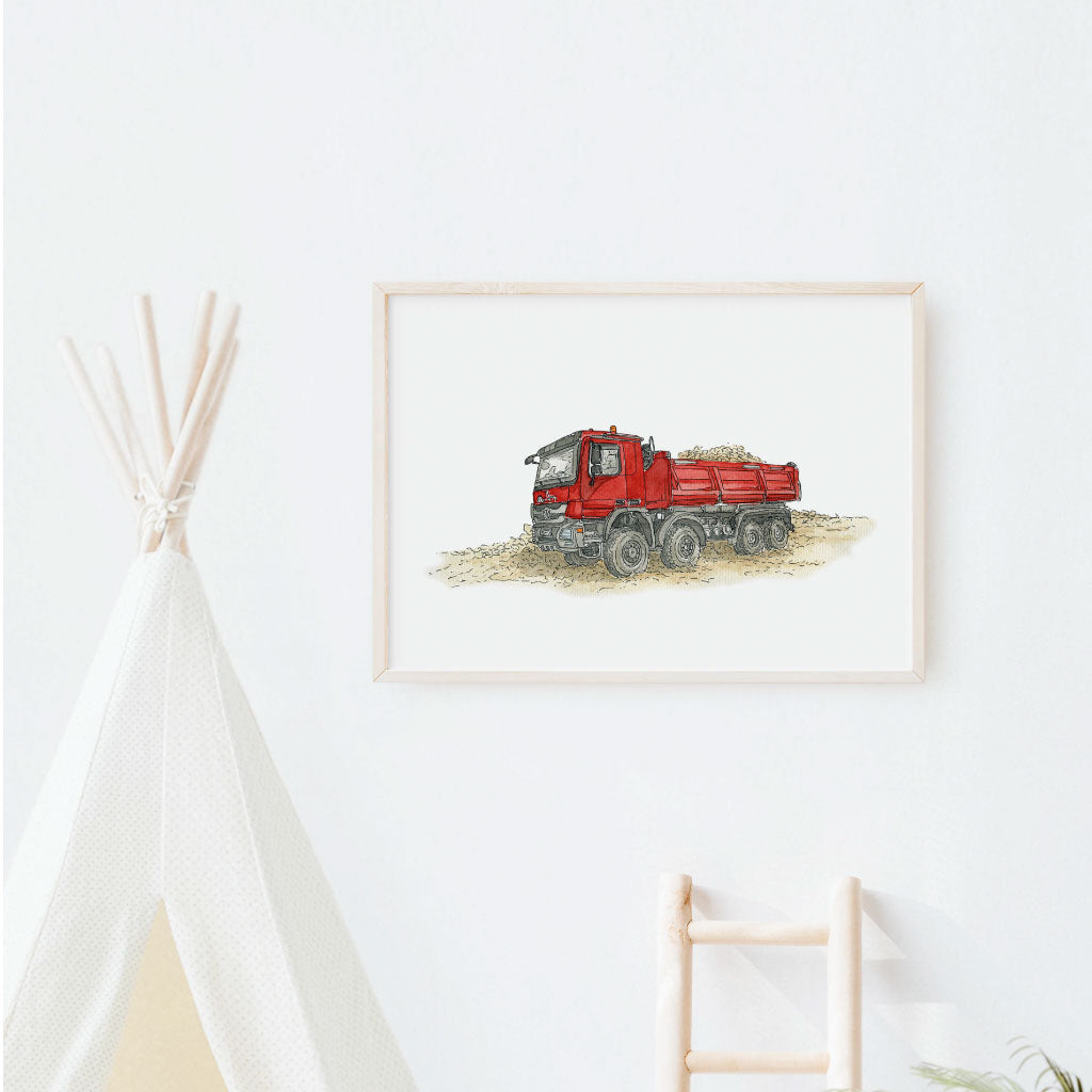 Kipper Poster an Kinderzimmer Wand als Deko