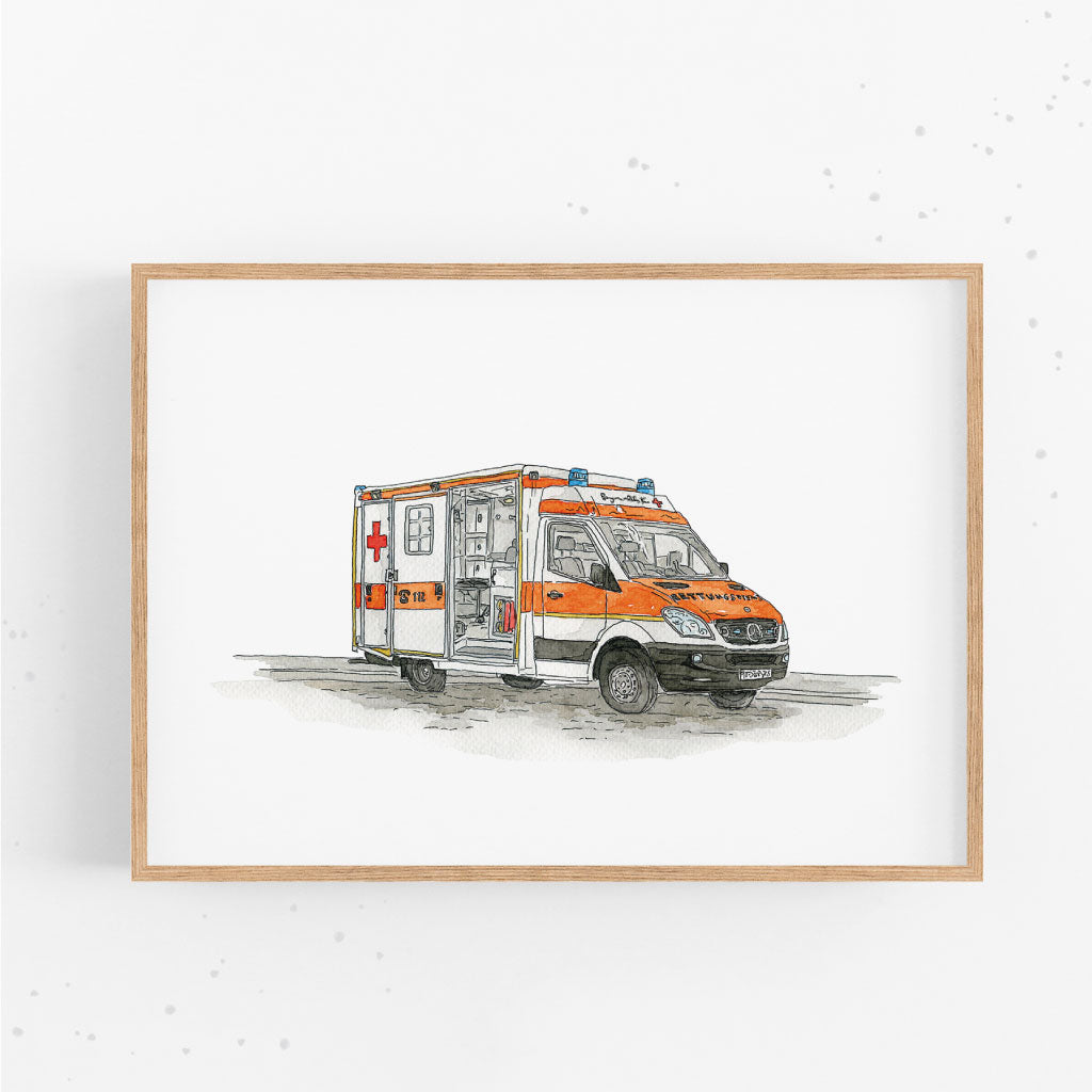 Rettungswagen Kinderzimmer Bild