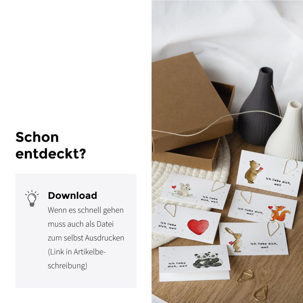 Die Liebesbriefe gibt es auch als digitalen Download
