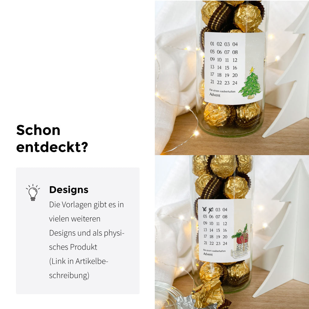 Der Mini Adventskalender ist auch als physisches Produkt erhältlich