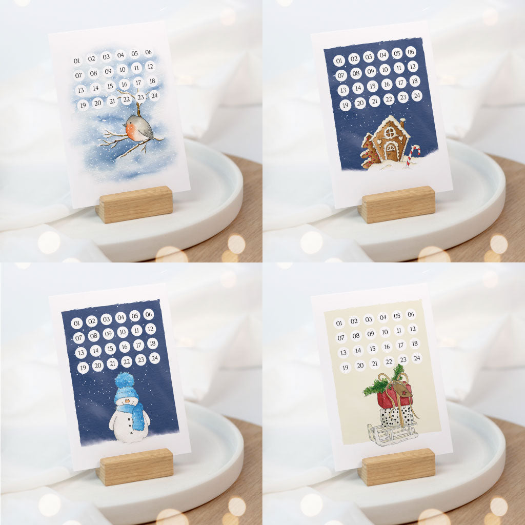 Weitere Adventskalender Karten im Funkenbunt Shop