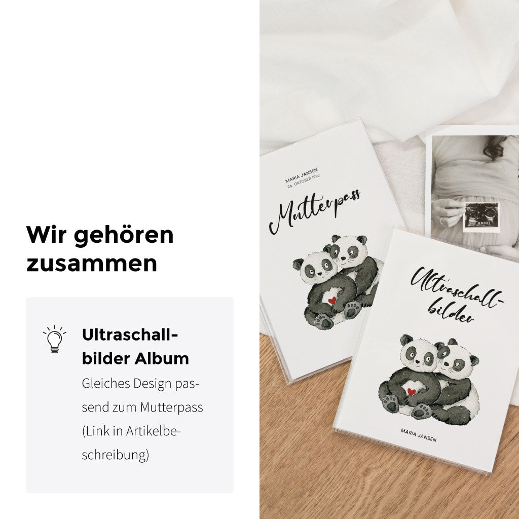 Passend zum Mutterpass gibt es auch ein Ultraschallbilder Album